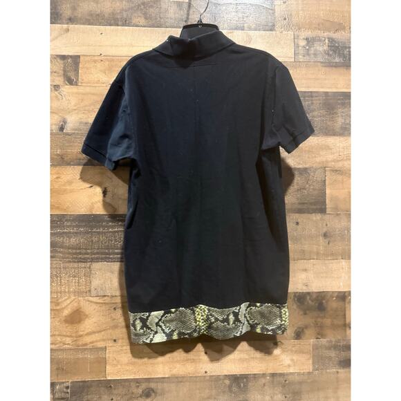 Givenchy Black Polo Shirt with Snakeskin Back Detail – Size Medium Men - Picture 7 of 10
